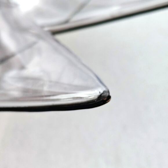 Good American Women Size 12 Cinderella Clear Silver Patent Stiletto Pump 4" Heel - Picture 4 of 8